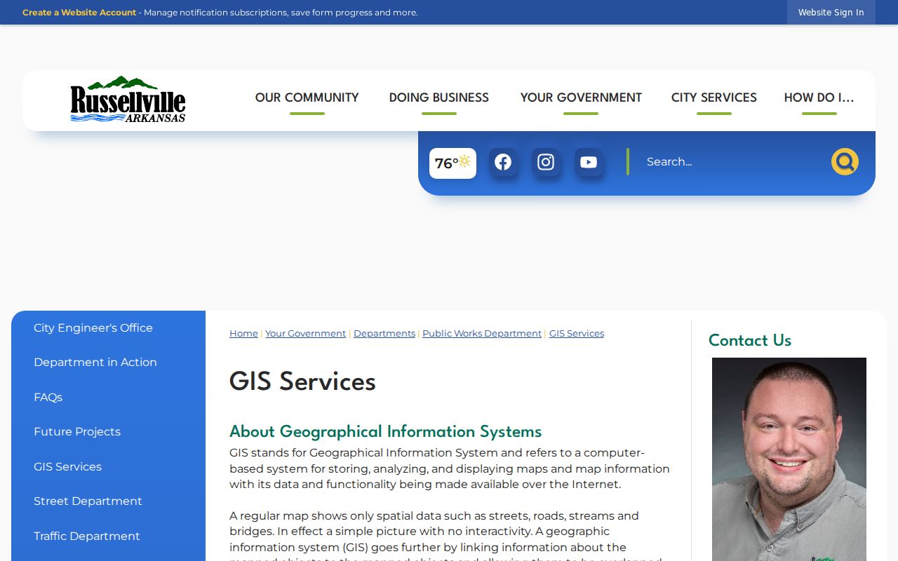 Russellville people search city GIS map links